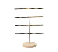 APLVFFZH Orecchini Organizzatore Stand Gioielli Rack a 4 Orecchini Decorativi pratici a Livello Vertice di Supporto per Il dormitorio per controsoffitto