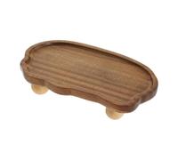 APLVFFZH Pedestal Supporto Rialzato in Legno Portavivande Versatile con Base Sollevata Decorativo Come Portagioie Portacandele Portasapone Portaprofumo Adatto, Nuvole