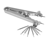 APLVFFZH Pinza per anse a molla per orologi, pinzetta per anse a molla con 10 punte, accessori per cinturini per orologi, Argento