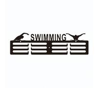 APLVFFZH Porta Medaglie Scaffale Medagliere Supporto Organizzatore Struttura Robusta Montaggio Facile a Parete per Mostrare Trofei Sportivi Adatto a Corridori Decorazione Casa, Nuoto