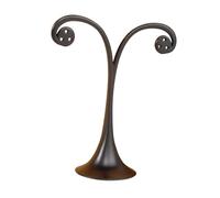 APLVFFZH Porta Orecchini Espositore Porta Orecchini Supporto Gioielli Organizer T Stand Metallo Compatto Artigianato Ordinato Adatto per Esposizione Negozi Eve, Nero