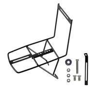 APLVFFZH Portapacchi Anteriore Bicicletta Staffa Frontale Struttura Robustezza Durevole Viti Antiscivolo Supporto Caliper Freno Adatto per Spostamenti, Portapacchi Anteriore In Ferro Senza Morsetti