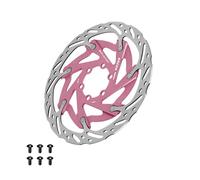 APLVFFZH Ricambi per Rotori per Freni a Disco da 160 Mm per Bici da Uomo E da Donna per Ciclismo Sportivo, Rosa