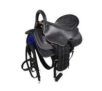 APLVFFZH Set Sella da Cavallo, Completo da Equitazione, Cuscino Equestre Antiscivolo, Assorbimento degli Urti, Protezione, Comodo, Resistente all'