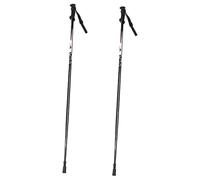APLVFFZH Ski Poles in Alluminio con Struttura Robusta Impugnatura Ergonomica E Design Multifunzionale per Uomini Donne Perfetti per Trekking Escursioni, Nero