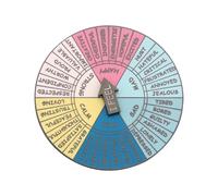 APLVFFZH Spilla Ruota delle Accessorio Metallo Ruotabile Resistente Illustrato per Esprimere Stati D'Animo Adatta a Studenti Zaini Giacche Casa, X00366