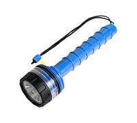 APLVFFZH Torcia Subacquea Professionale Faretto Subacqueo LED Lampada Subacquea IPX8 Eccellente Luminosità Corpo in Pp Durevole Adatta al Buio Notturno, Blu