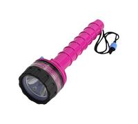 APLVFFZH Torcia Subacquea Professionale Faretto Subacqueo LED Lampada Subacquea IPX8 Eccellente Luminosità Corpo in Pp Durevole Adatta al Buio Notturno, Rosso Rosato