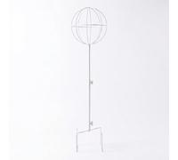 APLVFFZH Traliccio da Giardino in Metallo per Piante Rampicanti, Supporto Regolabile per Rose e Clematidi, Bianco, Medio 78-108cm regolabile