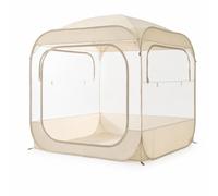 APLVFFZH Trasparente Campeggio, Doppio Strato per Esterni, per avventura, Bianco sporco, Bianco sporco, 130 * 130 * 175CM