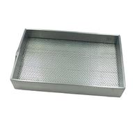 APLVFFZH Vassoio portaoggetti rettangolare per riparazione di parti di orologi, drenaggio efficiente, versatile, facile manutenzione, robusto supporto, regalo, S Fine Mesh