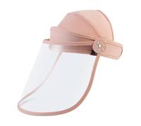 APLVFFZH Visiera Trasparente Maschera Protettiva Viso Copertura Facciale Antiolio Ergonomica Riusabile Materiale PC Adatto per Cucinare Pesca Giardino, Rosa