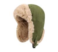APLVFFZH Winter Hat Trapper con Paraorecchie Regolabili in Tessuto Resistente All’acqua Protezione Dal Freddo Adatto per Caccia Escursioni Corsa, Verde