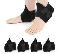 APLZGMG Tutore per caviglia per bambini, 2 paia di cavigliere regolabili, per sport con chiusura in , protezione per caviglia per corsa, dancing scooter, sci, basket, calcio (nero)