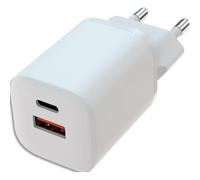 APM 33W Caricabatterie GaN 2 porte USB-C USB-A, ricarica rapida, Type-C PD 3.0, QC 3.0, Bianco, Compatibile con iPhone 15 Pro 14 13 12 iPad Apple Watch AirPods Samsung Galaxy S23 S22 Z Fold Flip,