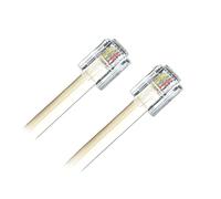 APM 570841 - Cavo Adsl Rj11 connettori maschio/maschio bianco - 5M di lunghezza - Cavo morbido e flessibile per il collegamento a un alloggiamento o modem ADSL