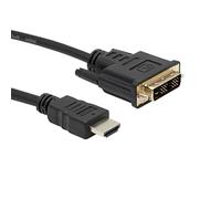 APM 590488 - Cavo HDMI/DVI-D Connettori maschio/maschio - Accessori per TV e video - Trasferimento audio e video - Connessione computer a schermo LCD/Plasma/proiettore - Lunghezza 1,8 m - Nero