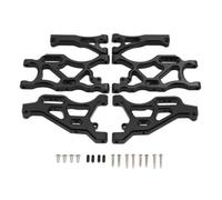 APMXQWIL Compatibile con ARRMA per Infraction per Limitless per Typhon 6S 1/7 1/8 RC Car Parts 6 Pezzi Set di Bracci di Sospensione Anteriori E Posteriori in Metallo Parti per Auto RC(Black)
