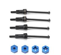APMXQWIL Compatibile con ARRMA per Mojave per GROM Accessori per Modifiche E Upgrade Auto RC Albero di Trasmissione, Dado Ruota in Acciaio CVD Parti per Auto RC(Black)