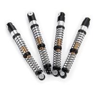 APMXQWIL Compatibile con Axial per SCX24 per Deadbolt C10 per Wrangler per Gladiator per Bronco 1/24 RC Truck Parts 4 Pezzi 53 Mm Ammortizzatore Ammortizzatore Parti per Auto RC(Black)