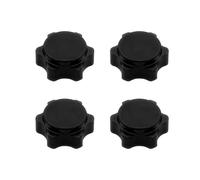 APMXQWIL Compatibile con HSP per Axial per HPI per Himoto 1/8 RC per Hobby Car per Buggy Truck Parti Hop-up Mozzo Ruota da 17 Mm Dado Esagonale Fine Copertura Antipolvere Parti per Auto RC(Black)