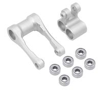APMXQWIL Compatibile con LOSI per Promoto per MX 1/4 RC con Cuscinetti Allargati Servosterzo Supporto Ammortizzatore Posteriore Tirante di Supporto Parti per Auto RC(Silver)
