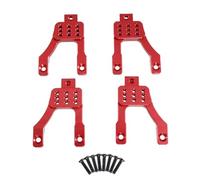 APMXQWIL Compatibile con MN per MN128 MN86 G500 1/12 RC Auto Staffa di Sospensione Anteriore E Posteriore in Metallo Parti di Aggiornamento Accessori di Ricambio Parti per Auto RC(Red)