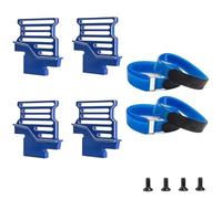 APMXQWIL Compatibile con TRAXXAS 1/6 per XRT 8S RC Ricambi Auto Accessori Supporto per Batteria per Alto in Metallo Supporto da Pertenere Premuto con Cinghia per Batteria Parti per Auto RC(Blue)