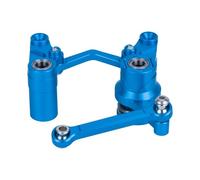 APMXQWIL Compatibile con Traxxas per Slash 4x4 RC Car Upgrade Parts Accessories, Leva A Squadra dello Sterzo in Alluminio E Set di Collegamento di Trascinamento Servo Saver Parti per Auto RC(Blue)