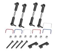 APMXQWIL Compatibile con Traxxas per Slash per E-Revo 1/16 RC Car Upgrade Parts Accessories Kit Barra Stabilizzatrice Anteriore E Posteriore Larga Antirollio Parti per Auto RC