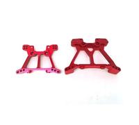 APMXQWIL Compatibile con Traxxas per Slash per Stampede 4X4 per VXL 6838 6839 Metallo Anteriore E Posteriore Ammortizzatore Torre 1/10 RC Parti di Automobili Parti per Auto RC(Red)