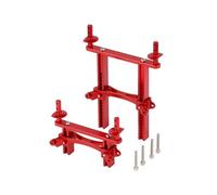 APMXQWIL Compatibile con Traxxas per TRX4 per Defender 1/10 RC Crawler Car Upgrade Parte in Metallo CNC Supporti per Carrozzeria Anteriore E Posteriore Colonna A Guscio Parti per Auto RC(Red)