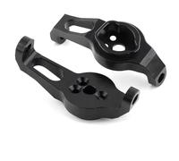 APMXQWIL Compatibile con Traxxas per TRX4 per TRX-4 1/10 RC Crawler Ricambi Auto Accessori 2 Pezzi Blocco Ruote Anteriori in Metallo C-Hub Carrier 8232 Parti per Auto RC(Black)
