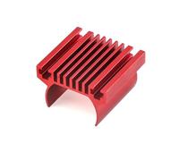 APMXQWIL Compatibile con Traxxas per TRX4 per TRX4-M 1/18 Auto per Scala Radiocomandata Upgrade Parti Alluminio Dissipatore Calore Motore Radiatore Parti per Auto RC(Red)