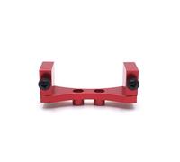 APMXQWIL Compatibile con WPL per MN D90 D91 D96 per MN98 99S C14 C24 B14 B24 1/12 1/16 RC Auto Aggiornamento Parti Metallo Riparazione Posteriore Assale Servo Supporto Parti per Auto RC(Red)