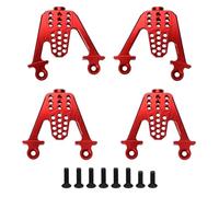 APMXQWIL Parti per Auto RC Compatibile con SCX10 1/10 RC per Parti di Auto da Arrampicata Ammortizzatore Posteriore 4 Pezzi E Ammortizzatore Anteriore(Red)