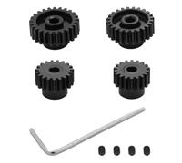APMXQWIL Parti per Auto RC Compatibile con Tamiya per TT01 per TT02 TB02 TA05 RC Car Upgrade Parts 4 Pezzi in Metallo 18T 19T 23T 24T Pignone Ingranaggio Motore Ingranaggio