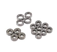 APMXQWIL Parti per Auto RC Compatibile con Tamiya per TT02 TT02D 1/10 RC Auto Parti di Aggiornamento Accessori 16 Pezzi Kit Cuscinetti A Sfera