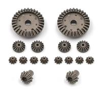 APMXQWIL Parti per Auto RC Compatibile con WLtoys 12428 12423 12429 124017 124018 124016 124019144001 144010 1/12 1/14 Parti di Automobili RC Differenziale in Metallo