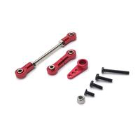 APMXQWIL Parti per Auto RC Compatibile con Wltoys K969 K979 K989 284131 per Mini-Q per Mini-Z 1/28 RC Car Upgrade Parts Servo Arm Rod Steering Link Rod in Metallo