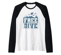 Apnea Diving Ocean Immersione Gratuita Maglia con Maniche Raglan