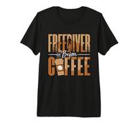 Apnea Prima dell'apnea del caffè Immersione Amante del caffè Apnea Maglietta Premium