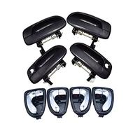 APNPCENEHZ Maniglia Per Hyundai Per Accent 1.6L 2000-2006 Argento Nero Chrome Al Di Fuori O All'interno Maniglia Della Porta Anteriore Posteriore LH RH Kit(Chrome Kit)