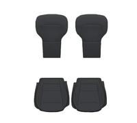 APNWVFO Coprisedili Auto Per Tesla Per Modello Y Per Juniper 2025 Cuscino Sedile PU Set Per Schienale Singolo Diviso Universale Per Quattro Stagioni(Black 4PCS)