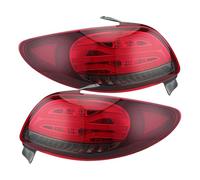 APNWVFO Fanale Posteriore Auto Per Peugeot 206 206CC 2004-2008 Con Indicatori Di Direzione Dinamici A LED Retromarcia Freno Stop Fendinebbia Luci Posteriori A LED