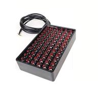 APNWVFO Fanale Posteriore Luci Posteriori A LED Per Auto Diffusore Posteriore Universale Per Veicoli Spoiler 12V Stile F1 72 LED Luce Di Stop Lampada Segnalazione Fari Posteriori(Model A-Red LEDs)
