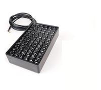 APNWVFO Fanale Posteriore Luci Posteriori A LED Per Auto Diffusore Posteriore Universale Per Veicoli Spoiler 12V Stile F1 72 LED Luce Di Stop Lampada Segnalazione Fari Posteriori(Model A-White LEDs)