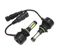 APNWVFO Fendinebbia 9006 Lampadine Per Fari LED Per Auto 4 Lati Luminosi 100W 1000 LM Lampadina Per Fari Auto Fendinebbia LED Chip COB Lampada LED 12V 24V Faro fendinebbia