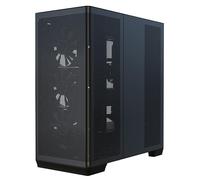 APNX C1-R Mid-Tower ATX High Airflow PC Case, Ventole nere 4x120mm, 11 slot per ventole, Supporto radiatore 360mm, Supporto scheda madre ASUS/MSI Back-Connect, Pannello in vetro temperato, Gestione