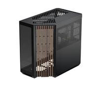 APNX V1 Custodia per PC Dual Chamber ATX Mid-Tower Airflow, pannelli panoramici in vetro, 10 slot per ventola, supporto radiatore 360 mm, ingresso angolare 16 cm x 2 staffe della ventola, montaggio